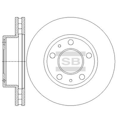 SD5507 Hi-Q Тормозной диск
