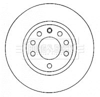 BBD4580 BORG & BECK Тормозной диск