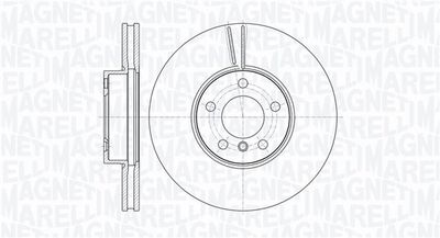 361302040500 MAGNETI MARELLI Тормозной диск