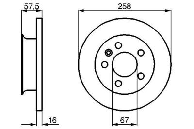 0986478544 BOSCH Тормозной диск