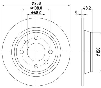 8DD355102091 HELLA PAGID Тормозной диск