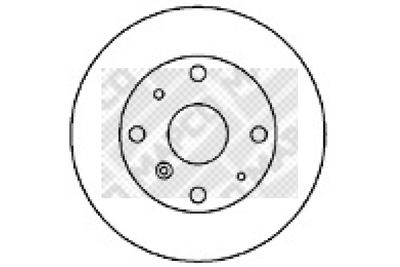 25507 MAPCO Тормозной диск