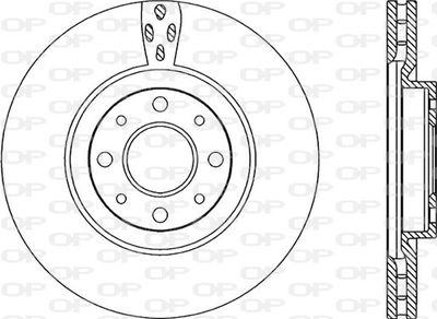 BDR221720 OPEN PARTS Тормозной диск