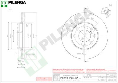 V060 PILENGA Тормозной диск