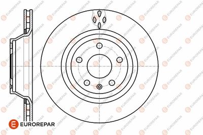 1642770280 EUROREPAR Тормозной диск