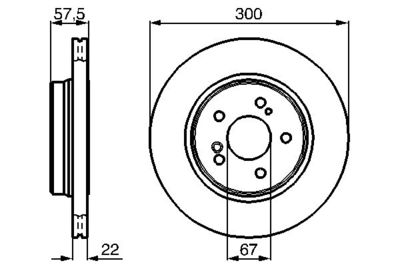 0986478793 BOSCH Тормозной диск