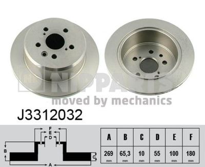 J3312032 NIPPARTS Тормозной диск