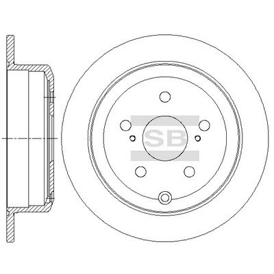 SD4628 Hi-Q Тормозной диск