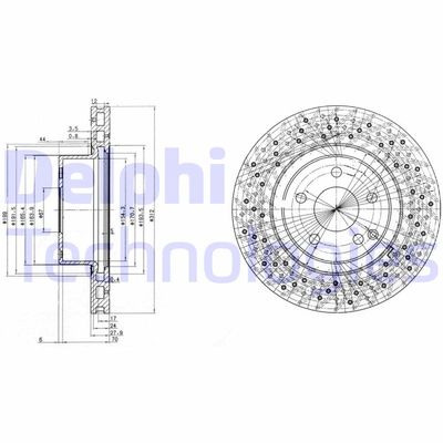 BG3828 DELPHI Тормозной диск