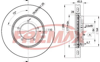 BD2610 FREMAX Тормозной диск