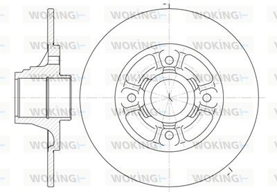 D607300 WOKING Тормозной диск