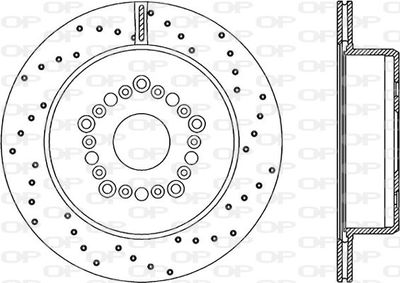 BDRS156825 OPEN PARTS Тормозной диск