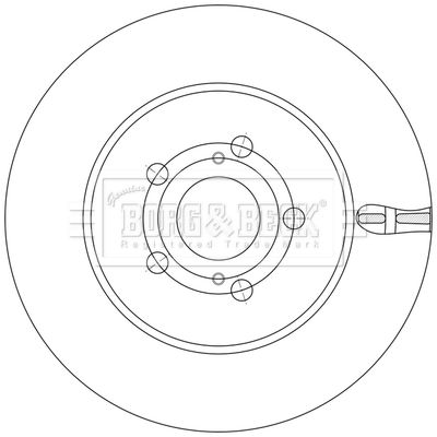 BBD5628 BORG & BECK Тормозной диск
