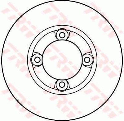 DF2636 TRW Тормозной диск