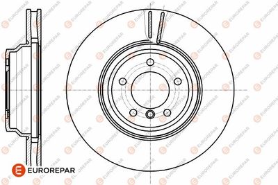 1642764580 EUROREPAR Тормозной диск