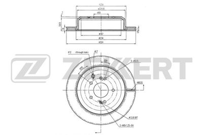 BS5949 ZEKKERT Тормозной диск