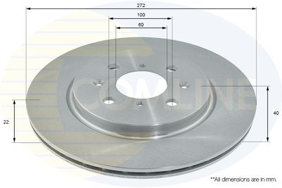 ADC0936V COMLINE Тормозной диск