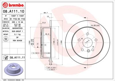 BS7702 BRECO Тормозной диск