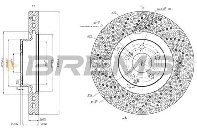 CD8051V BREMSI Тормозной диск