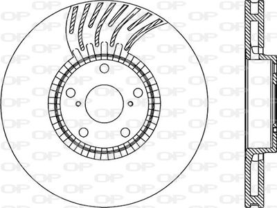 BDR228520 OPEN PARTS Тормозной диск