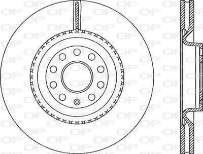 BDR233720 OPEN PARTS Тормозной диск