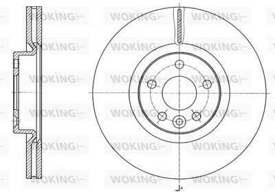 D6176410 WOKING Тормозной диск