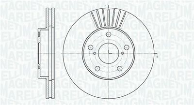 361302040444 MAGNETI MARELLI Тормозной диск