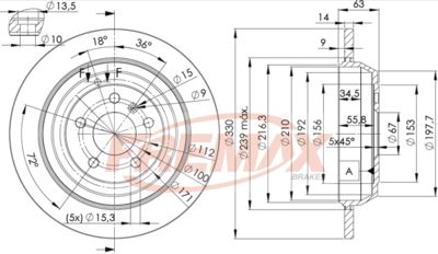 BD3508 FREMAX Тормозной диск