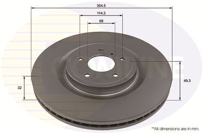 ADC2947V COMLINE Тормозной диск