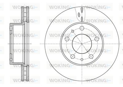 D6163710 WOKING Тормозной диск