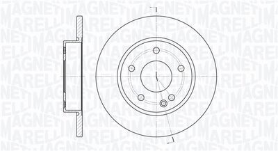 361302040257 MAGNETI MARELLI Тормозной диск