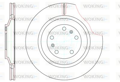 D6120610 WOKING Тормозной диск