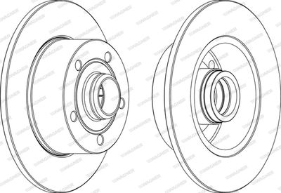 WGR08301 WAGNER Тормозной диск
