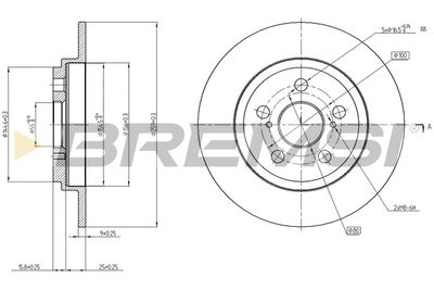 CD7866S BREMSI Тормозной диск