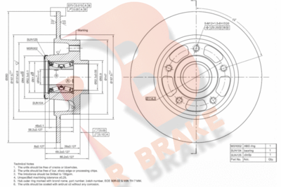 78RBD14026 R BRAKE Тормозной диск