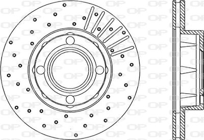 BDRS103225 OPEN PARTS Тормозной диск