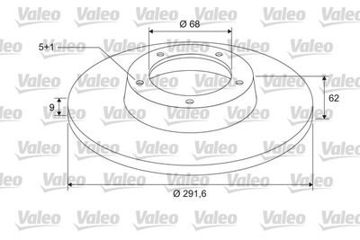 297106 VALEO Тормозной диск