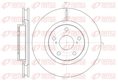6125910 REMSA Тормозной диск