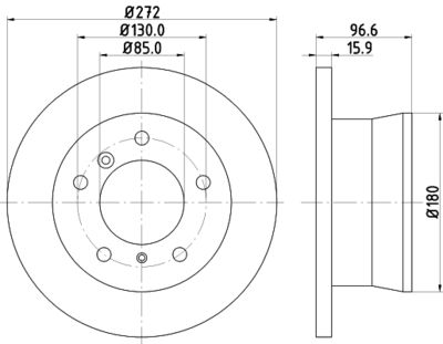 8DD355111901 HELLA Тормозной диск