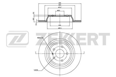 BS6359 ZEKKERT Тормозной диск