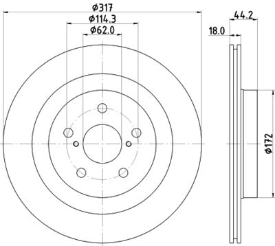 8DD355134961 HELLA Тормозной диск