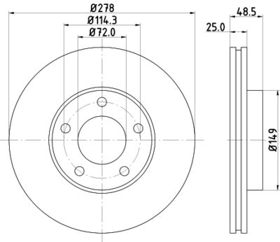 PCD11152 DON Тормозной диск