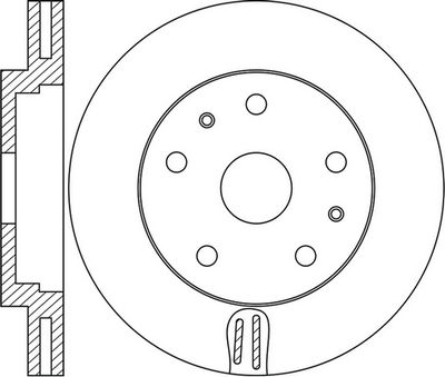 FR0961V FIT Тормозной диск