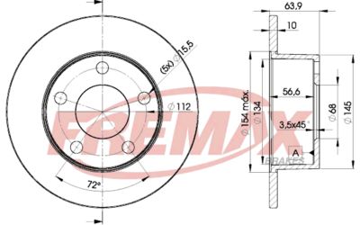 BD4060 FREMAX Тормозной диск