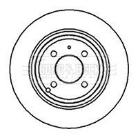 BBD5038 BORG & BECK Тормозной диск