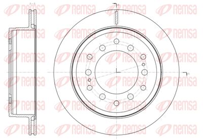 6166410 REMSA Тормозной диск