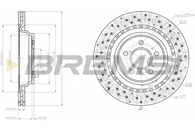 CD8205V BREMSI Тормозной диск