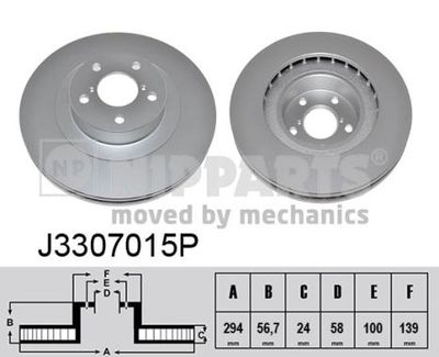 J3307015P NIPPARTS Тормозной диск