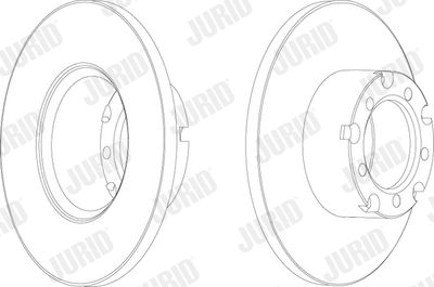 561854J JURID Тормозной диск