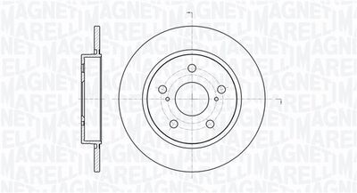 361302040355 MAGNETI MARELLI Тормозной диск